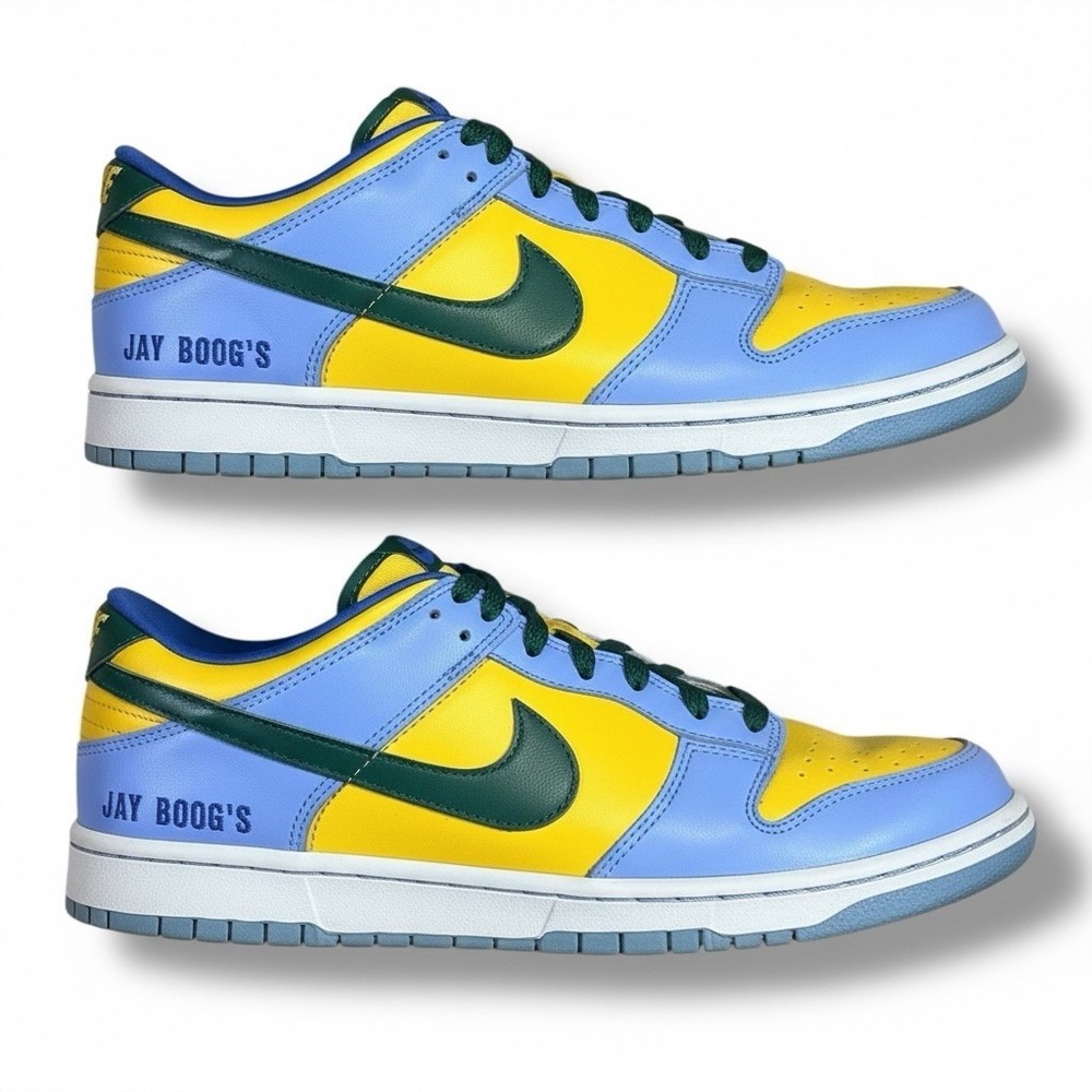 Nike ID 316143-991 Nike Custom Dunk Low Sneakers "Jay Boog's" Vintage Y2K 10.5